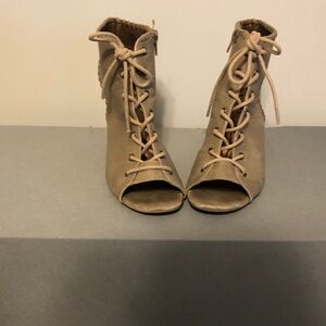 Rue21 Tan Lace-Up Women's Boots